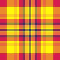 Silky check pattern, design fabric seamless plaid. Advertisement tartan textile background texture in orange and red colors. vector
