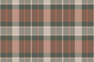 Group seamless plaid textile, long background check . Horizon fabric texture tartan pattern in pastel and red colors. vector