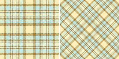 Pattern background plaid of texture textile with a fabric check tartan seamless. Set in earth colors in stylish wrapping options for gifts. vector