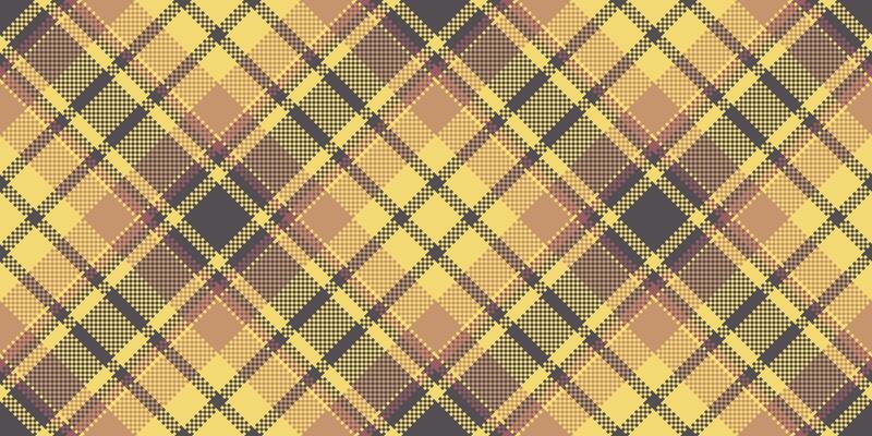 Colour textile fabric texture, invite seamless tartan plaid. Coat pattern background check in yellow and grey colors.