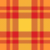 Knot seamless pattern texture, event fabric check tartan. Madras background textile plaid in red and tangerine colors. vector