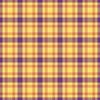 Sketching pattern background plaid, classic fabric check. Curve textile seamless texture tartan in yellow and red colors. vector