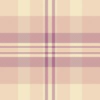Lovely seamless pattern textile, factory texture fabric background. Retro plaid check tartan in light and pink colors. vector