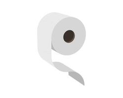 Toilet paper roll or tube icon design, template for wc. Bathroom hygiene icons, kitchen cleaning towel. Blank soft scroll product. vector