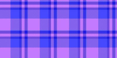 Painting textile fabric , comfort pattern seamless check. Geometry tartan background plaid texture in violet and blue colors. vector