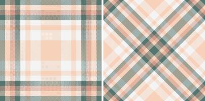 Pattern seamless textile of fabric background with a tartan plaid check texture. Set in fall colors. Bed sheet designs for the bedroom. vector