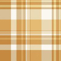 Front textile background check, household tartan plaid . Teenager fabric texture seamless pattern in orange and sea shell colors. vector