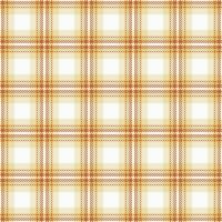 Difficult fabric tartan seamless, modern check textile texture. Back to school background plaid pattern in white and orange colors. vector