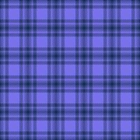 Flowing tartan seamless pattern, reel check texture background. Outside fabric textile plaid in blue and indigo colors. vector