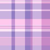 Top fabric check plaid, handsome texture seamless textile. Brand background pattern tartan in light and violet colors. vector