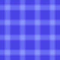 Checked fabric check textile, tablecloth seamless pattern plaid. Blank background tartan texture in indigo and blue colors. vector