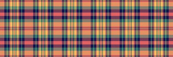School check plaid , self seamless background pattern. Stitch texture tartan textile fabric in dark and red colors. vector
