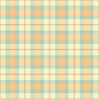 Relief texture background, printout check pattern textile. Rectangle tartan seamless plaid fabric in light and orange colors. vector