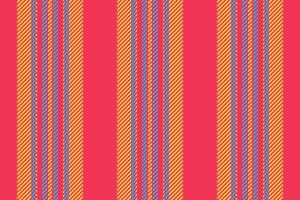 Relief stripe fabric texture, hipster textile lines background. Vtaly pattern vertical seamless in red and yellow colors. vector