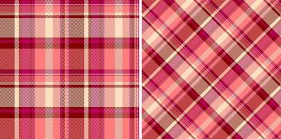 Seamless plaid texture of background tartan pattern with a textile fabric check. Set in christmas colors. Messy stripe art. vector
