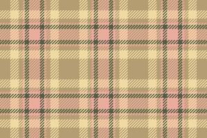 Row textile tartan texture, amazing plaid background. Scarf pattern seamless check fabric in amber and red colors. vector