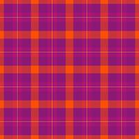 Group texture seamless background, asymmetric check fabric tartan. Underwear textile pattern plaid in pink and red colors. vector