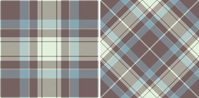 Check textile pattern of background texture with a fabric plaid seamless tartan. Set in fall colors for cozy casual brand clothing . vector