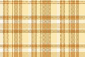 Pure tartan check texture, chic textile fabric background. Path plaid seamless pattern in orange and light colors. vector