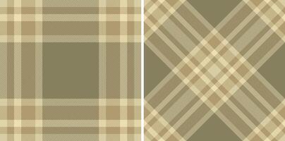 Pattern plaid fabric of seamless textile with a background tartan check texture. Set in food colors. Fashion repeat patterns in clothing. vector