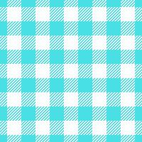 Lovely background check seamless, present textile tartan plaid. Image texture pattern fabric in cyan and white colors. vector