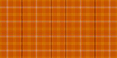 Tablecloth seamless fabric textile, fuzzy plaid background tartan. Many check pattern texture in orange and red colors. vector