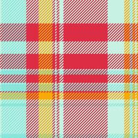 Bag fabric background plaid, simple textile tartan. Repetition check pattern seamless texture in light and red colors. vector