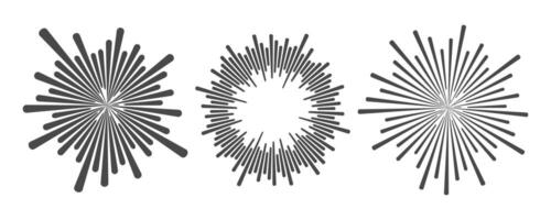 Circle sound wave. Audio music equalizer. Round circular icons set. Spectrum radial pattern and frequency frame. vector