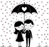 Romantic Valentine couple symbolizing love and unity with classic poses like dancing hugging and proposals ideal for Valentine Day creative designs and themed decorations vector