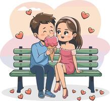 Valentine couple symbolizing love and unity with classic poses like holding hands and proposals ideal for creating Valentine Day cards posters and digital romantic designs vector