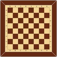 chess and checkers game board. yellow and brown pattern with letters and numbers vector