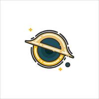 A logo for a company that sells saturn rings vector