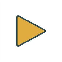 Play button icon illustration vector