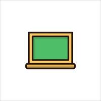 A laptop computer icon on a white background vector