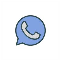 Whatsapp icon illustration vector