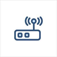 A wireless router icon on a white background vector