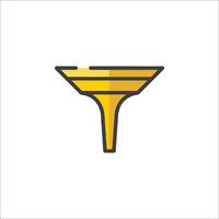A funnel icon on a white background vector