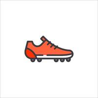 A soccer shoe icon on a white background vector
