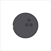 A bowling ball icon isolated on a white background vector