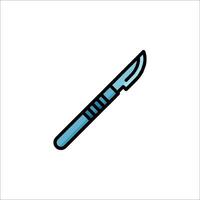 A knife icon on a white background vector