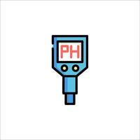 Ph meter icon illustration vector