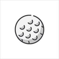 Golf ball icon isolated on white background vector