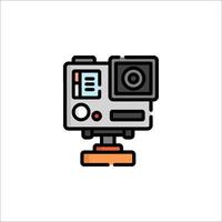 A camera icon on a white background vector