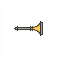 A trumpet icon on a white background vector