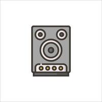 A speaker icon on a white background vector