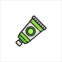 A tube of toothpaste icon on a white background vector