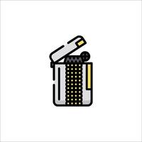 A lighter with a cigarette in it vector