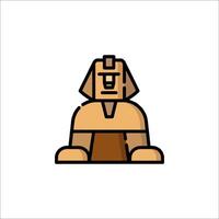 An icon of a man sitting on a chair vector