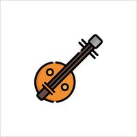 A violin icon on a white background vector