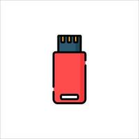 Usb flash drive icon vector
